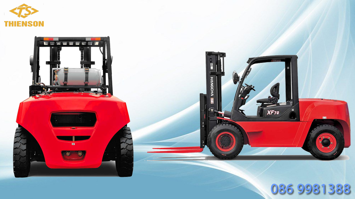 Giá của xe nâng dầu 7 tấn dòng XF là bao nhiêu?